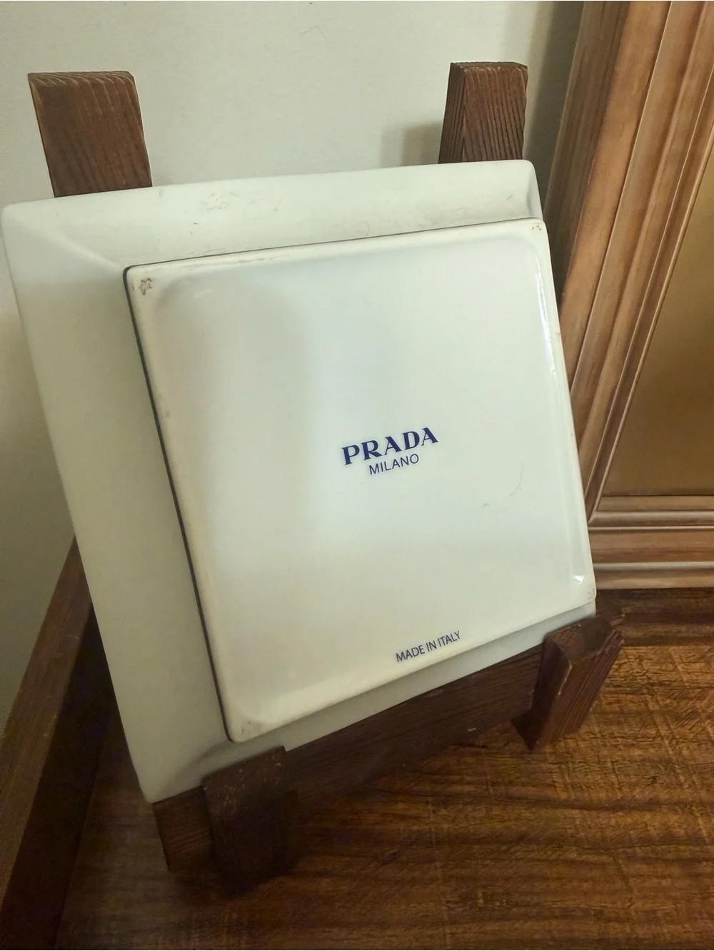 Prada Pink Lipstick Motif Decorative Tile